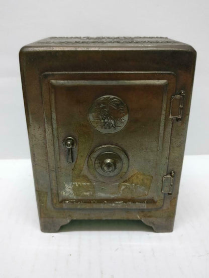 Rare 70's Vintage 崇僑銀行 Singapore Chung Khiaw Bank Coin Bank Bronze Safebox A1656