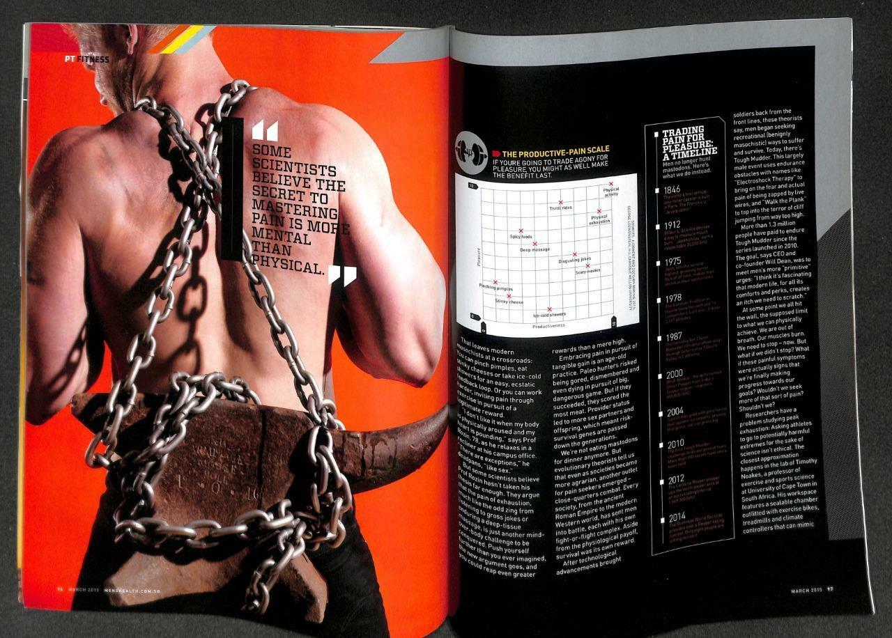 Singapore Men's Health Magazine Beefcake Macho Man Huang Xiao Ming 黄晓明 M041