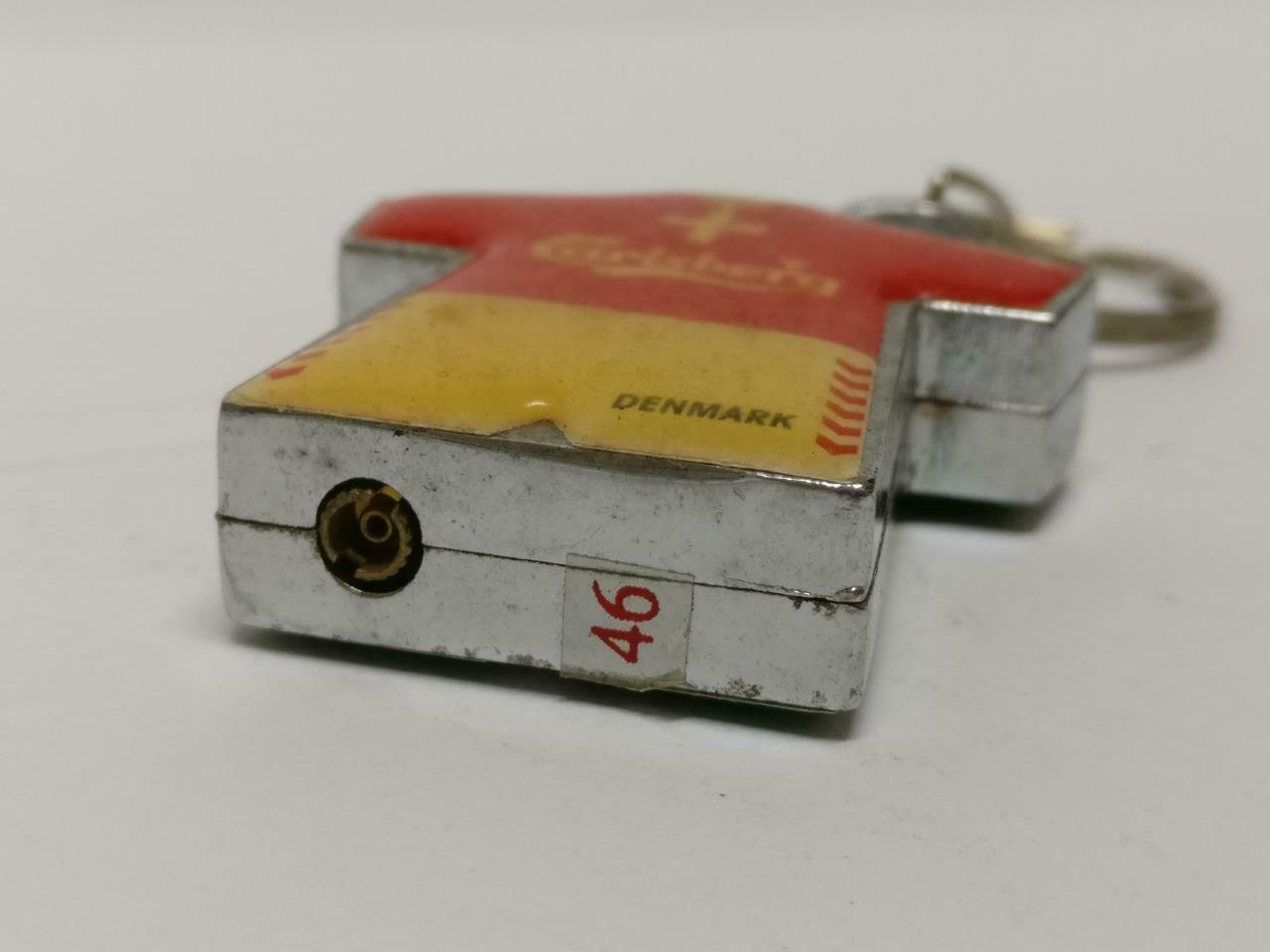LP888 Vintage Euro 2004 Soccer Portugal Carlsberg Lighter Keychain Keyring F/S (B655)