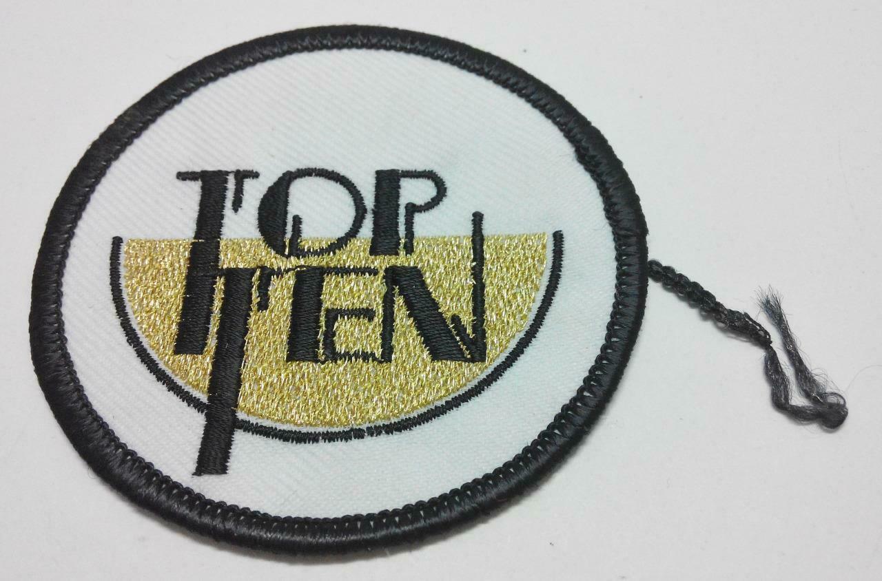 Embroidered TOP TEN Logo Sew On Clothes Patch (A982)