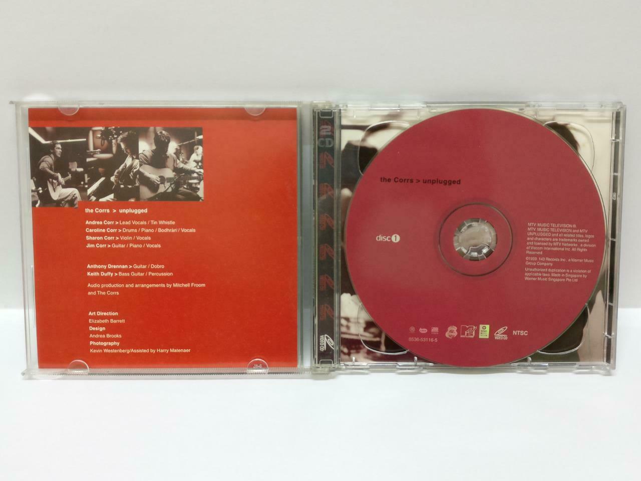 The Corrs 1999 Unplugged MTV Music Rare Singapore 2x VCD Video CD (CD446)