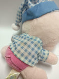 Disney Winne The Pooh Cute Pink Piglet In Pajamas 6" Plush Soft Toy F/S (PTY053)