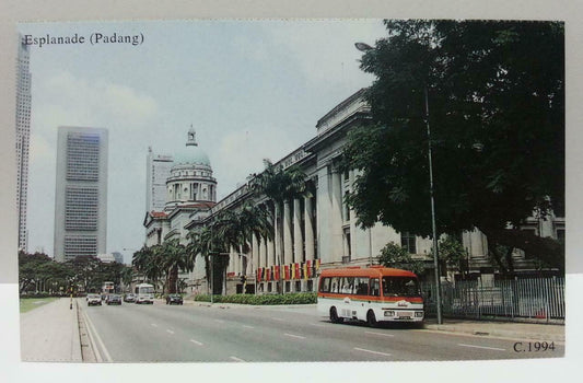 Singapore Padang Esplanade Vintage Singapore Postcard Reprint (AC148)