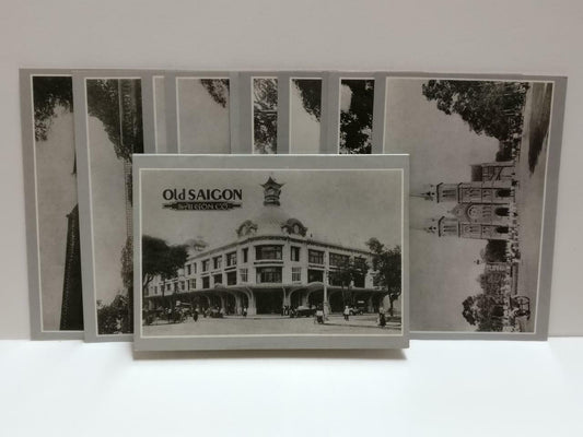 LUCKYPIGEON888 Vietnam Ancient Old Saigon Buildings Postcard Set Of 10 (E0486)