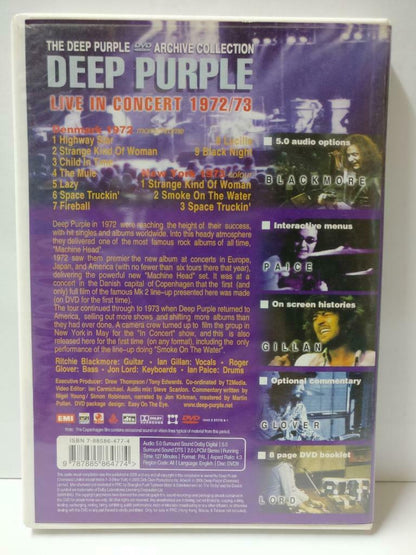 Blackmore Gillan Deep Purple Live In Concert 1972/73 Rare China Only DVD (CD857)