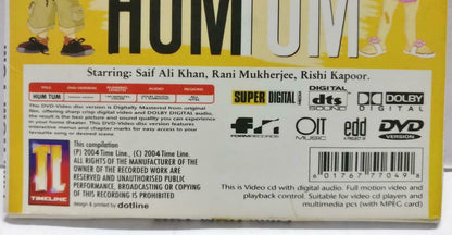 India Bollywood Hindi Movie Hum Tum Saif Ali Khan 2004 Video CD 3x VCD CD1001