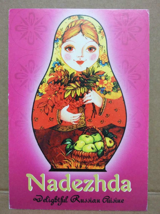 LUCKYPIGEON Nadezhda Delightful Russian Cuisine Promo Singapore Postcard (C2090)