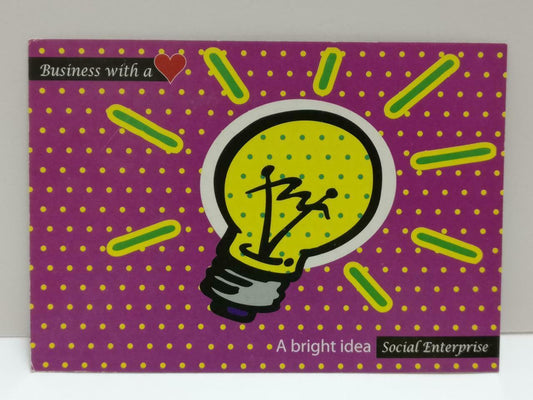 LUCKYPIGEON888 Light Bulb Social Enterprise 2013 Singapore Ad Postcard (E0064)