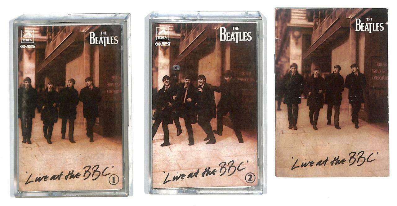 The Beatles Live At The BBC Rare HMV India Calcutta English Cassette x2 CT876