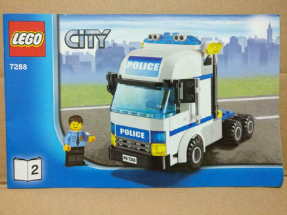 LEGO No. 7288 (2) City Police Car Manual Instructions Catalog Booklet (LG012)