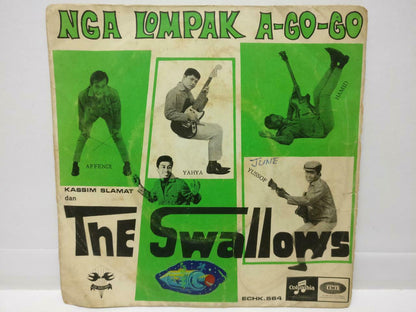 Malay Kassim Slamat & The Swallows Rare Psych Garage 45RPM Singapore EP 7" EP385