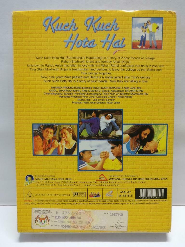 India Bollywood Hindi Movie KKHH Shah Rukh Khan Malaysia Video CD 4x VCD CD990