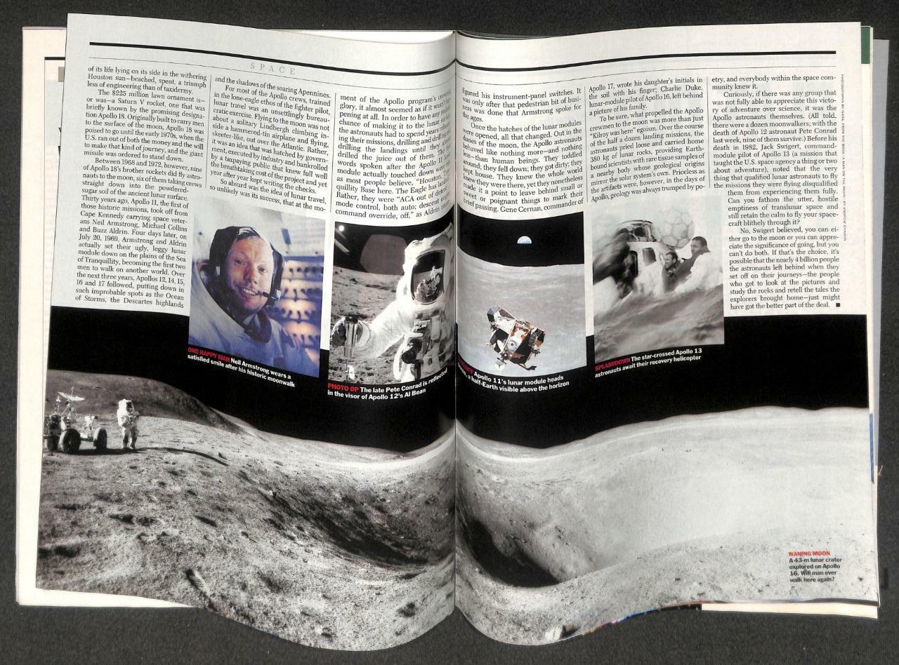 Singapore TIME Magazine 1999 Hillary Clinton Astronauts Apollo 11 & 12 SIA M009