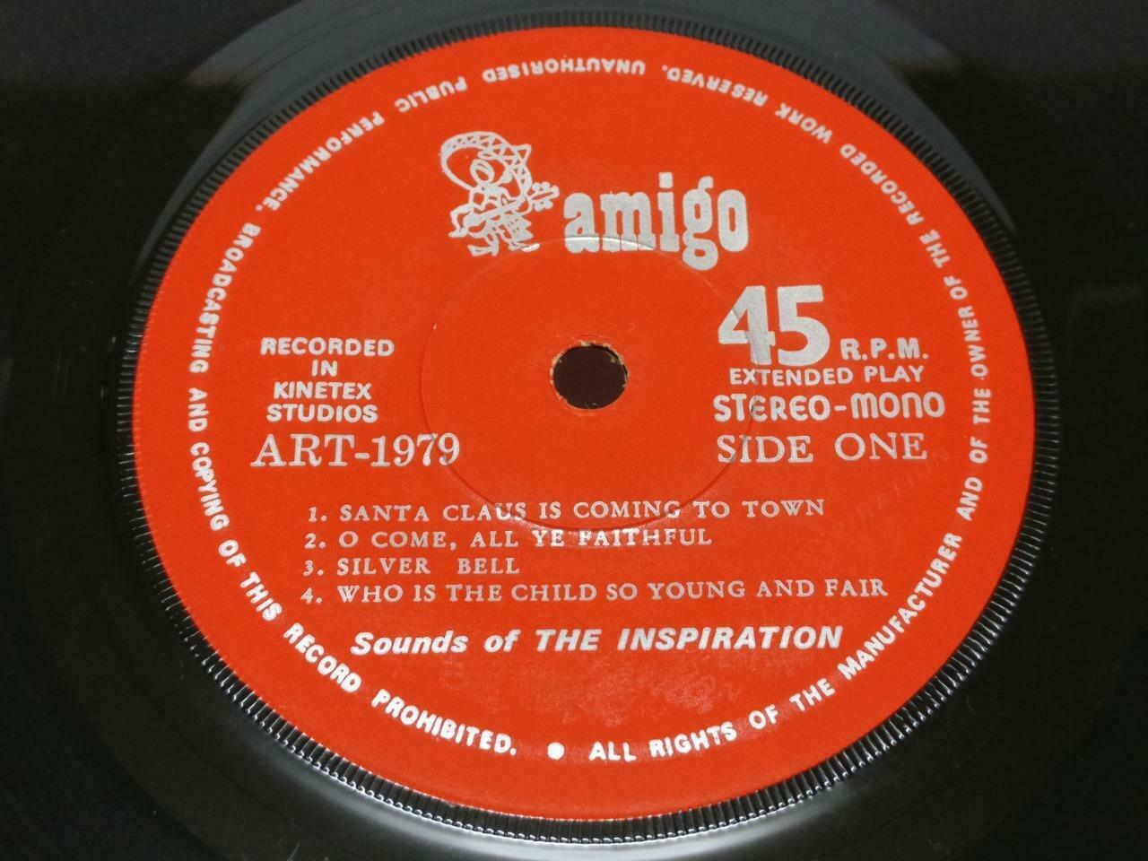 Singapore Rare The Inspiration Band Play Merry Christmas Songs EP 7" EP116