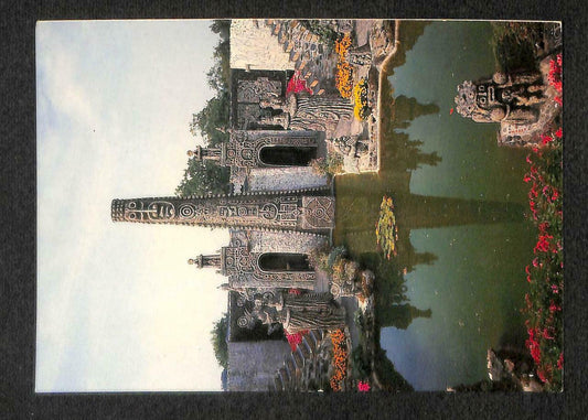 LUCKYPIGEON Musee Robert Tatin France Stone Sculpture Statue Postcard (C1608)
