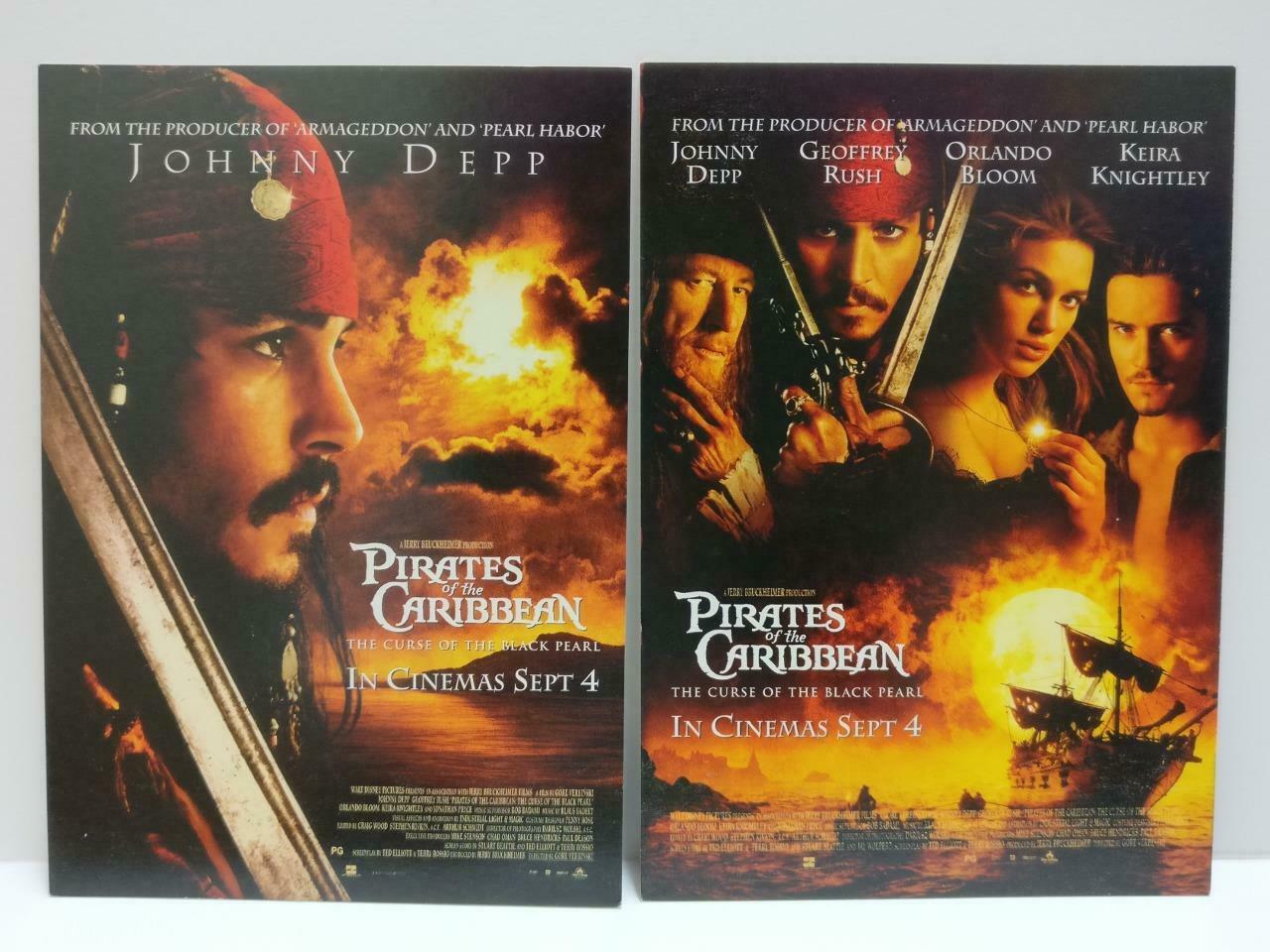 LUCKYPIGEON888 Movie Pirates of the Caribbean Johnny D Postcard Lot Of 4 E0458
