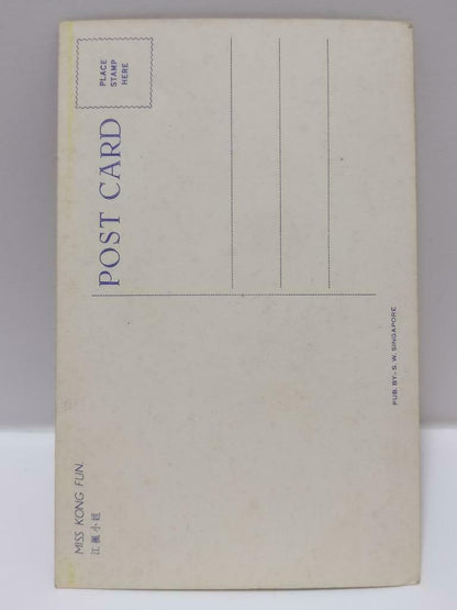 Vintage Hong Kong China Chinese Actress Jiang Feng 江枫 Postcard F/S (P175)