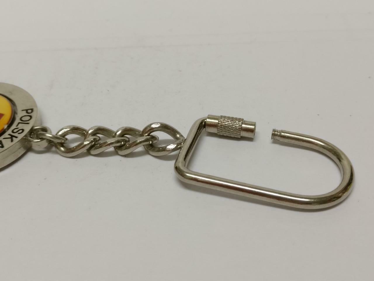 LP888 Vintage Poland Wroclaw Metal Silver Tone Souvenir Keychain Keyring F/S (B694)