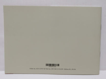 Rare Mercedes-Benz C-Class Catalog Booklet Owner's Manual DVD (A2093)