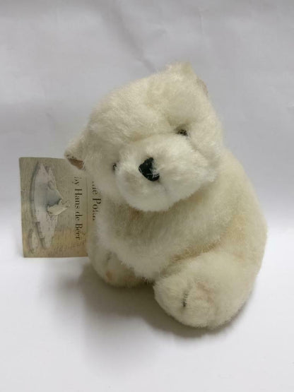 Rare Hans de Beer Little Polar Bear 1995 Mini Tag 4" Plush Soft Toy F/S (PTY133)