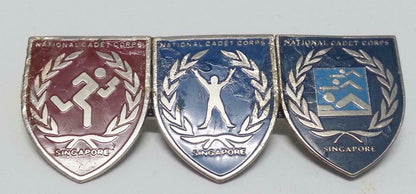 Vintage Singapore Sports NCC National Cadet Corp Swimming Running Pin Badge B191
