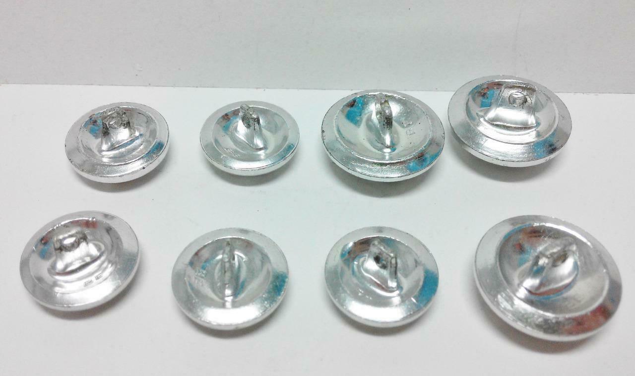 Rare Vintage Singapore Police Uniform Round Button Buttons x 8 pcs F/S B349