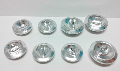 Rare Vintage Singapore Police Uniform Round Button Buttons x 8 pcs F/S B349