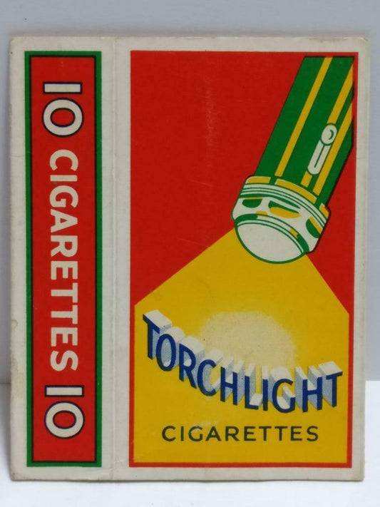 Vintage Malaysia Torchlight Cigarettes Ephemera Empty Paper Box Cover F/S A2314