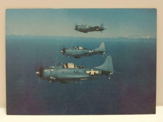 LUCKYPIGEON888 USA Douglas SBD-5 Dauntless Military Airplane Postcard (E0405)