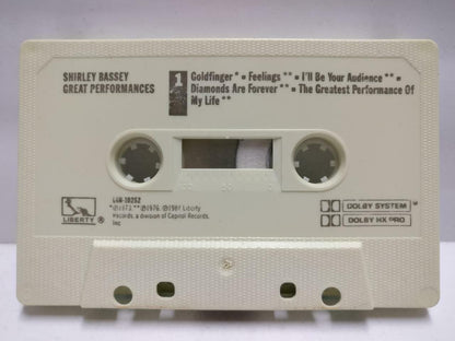 Shirley Bassey Great Performances 1984 English Cassette CT532