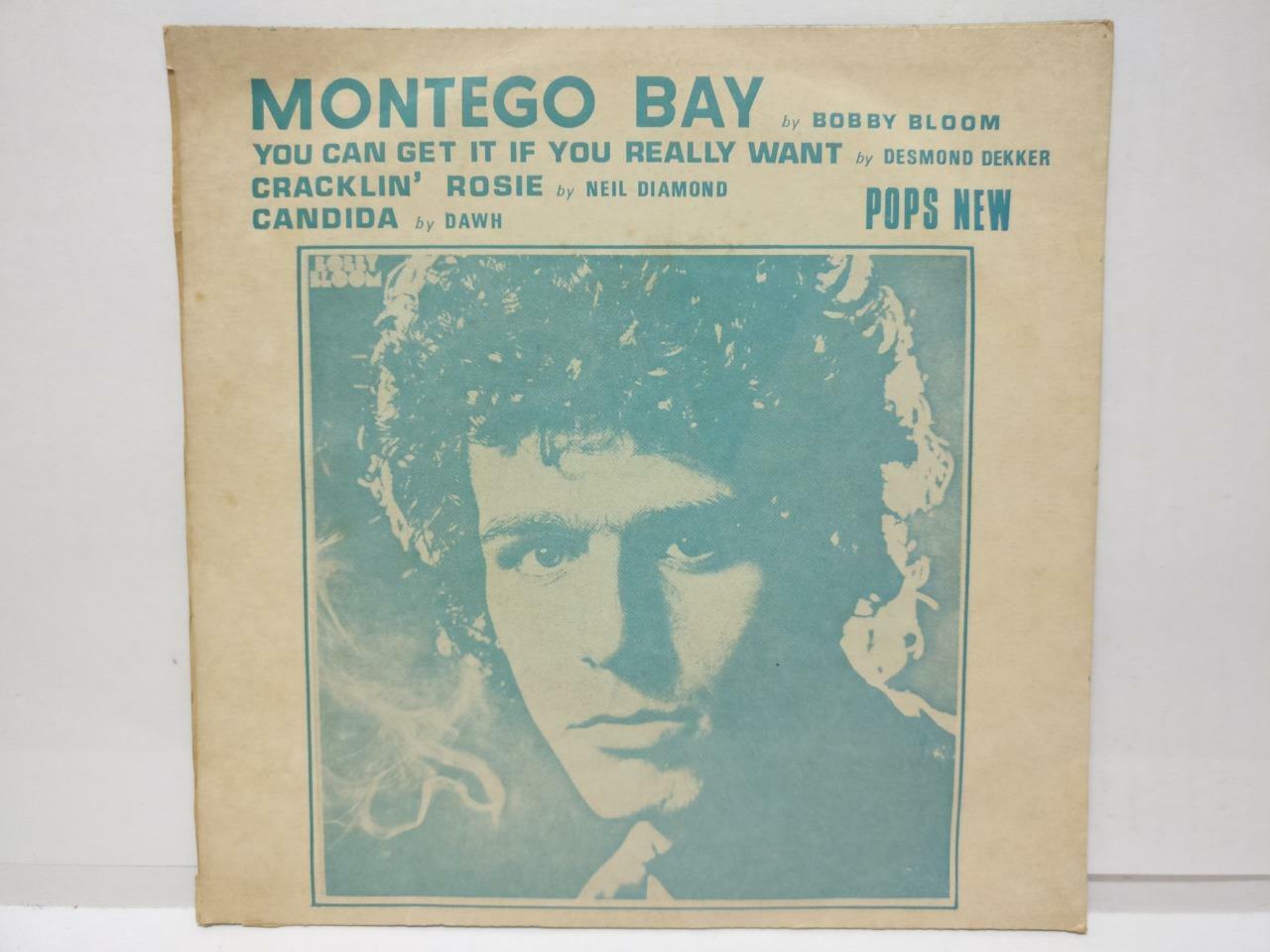 Neil Diamond Bobby Bloom On Cover Montego Bay Rare Singapore 7" EP  EP009