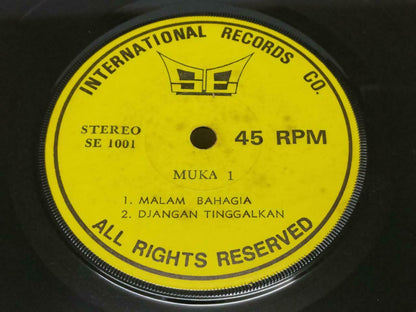 Indonesia Muschin Malam Bahagia Compil 1972 Malay EP 7" 45 RPM  (EP355)