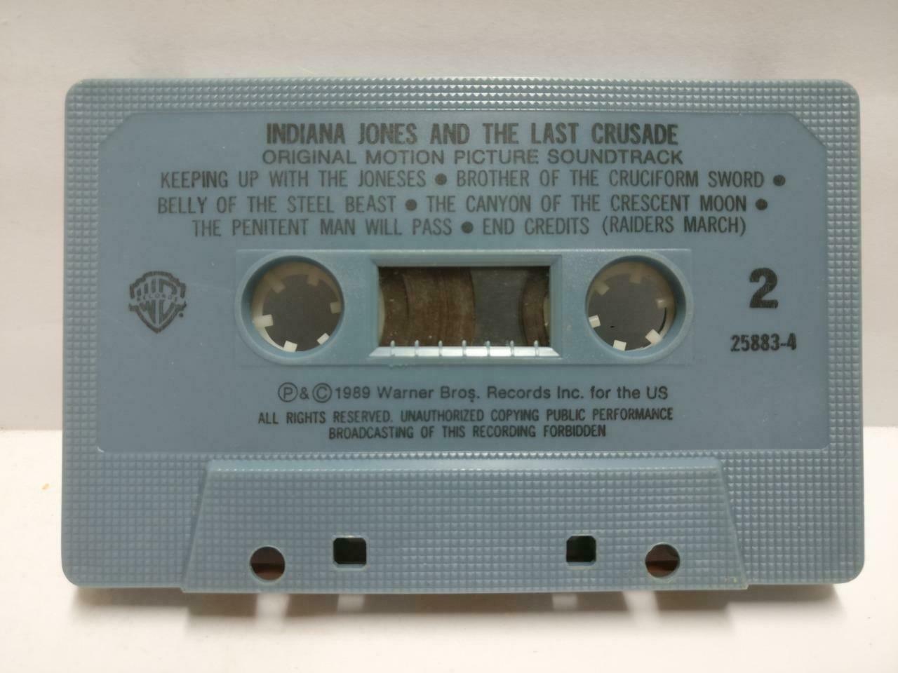 Movie OST Indiana Jones & The Last Crusade Rare Singapore English Cassette CT568