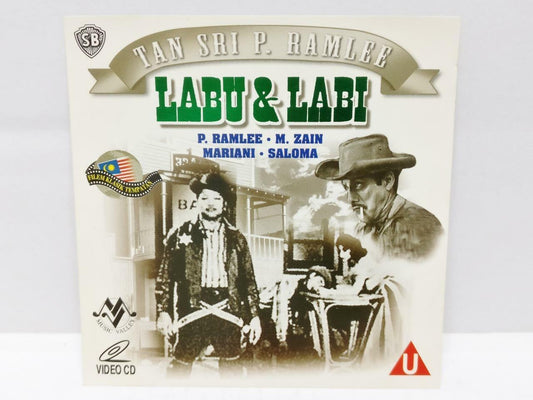 Singapore Shaw Brother Malay Movie Labu &Labi P.Ramlee Saloma Melayu 2x VCD Video CD751