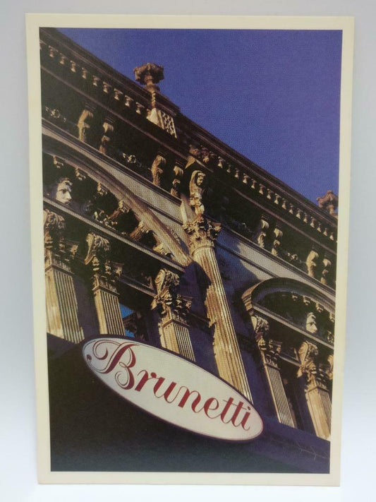 LUCKYPIGEON888 Brunetti Restaurant Statue Buildings Australia Postcard (E0012)