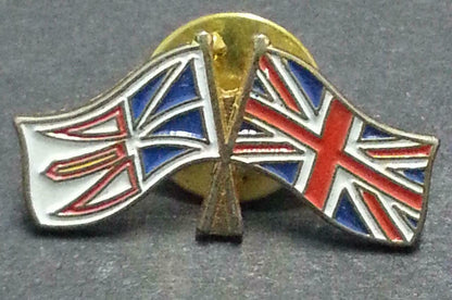 Vintage Rare United Kingdom England UK Flag Gold Plated Pin Badge F/S (B278)