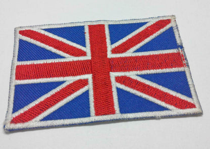 Embroidered English UK United Kingdom Flag Sew On Patch (A940)