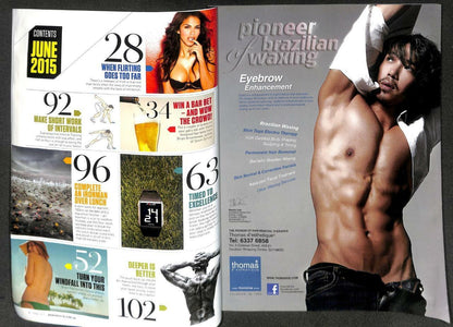 Singapore Men's Health Magazine Beefcake Macho Man MMA Rafael Dos Anjos M054
