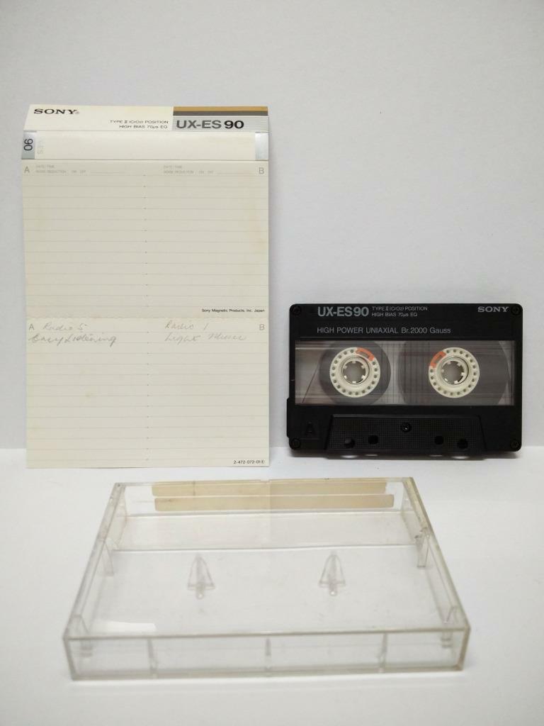 Used   Blank Tapes Sony UX-ES90 High Power Uniaxial Japan Cassette x 01 (CT023)