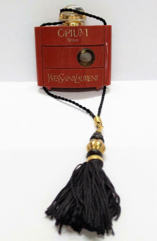 Rare Vintage Obsolete YSL Yves Saint Laurent Empty Red Parfum Bottle (A1570)