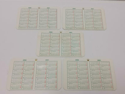 Vintage Rolex 2000 To 2001 Calendar Card x10 F/S (A2422)
