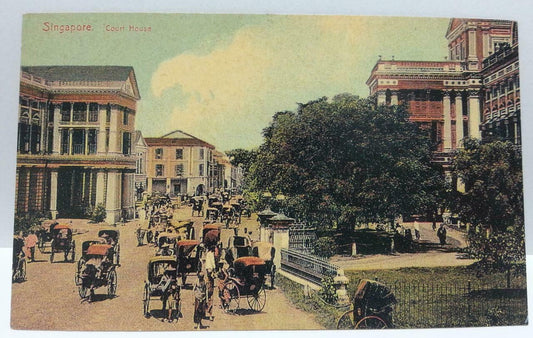 Singapore Court House Vintage Singapore Postcard Reprint (AC104)