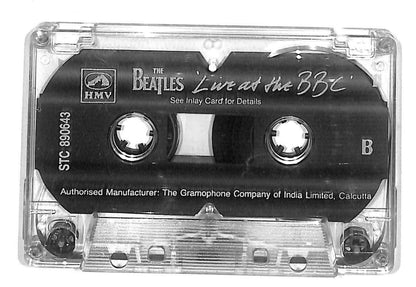The Beatles Live At The BBC Rare HMV India Calcutta English Cassette x2 CT876