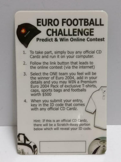 Italy Christian Vieri Football Soccer Euro 2004 Carlsberg Promo Card F/S (A2395)