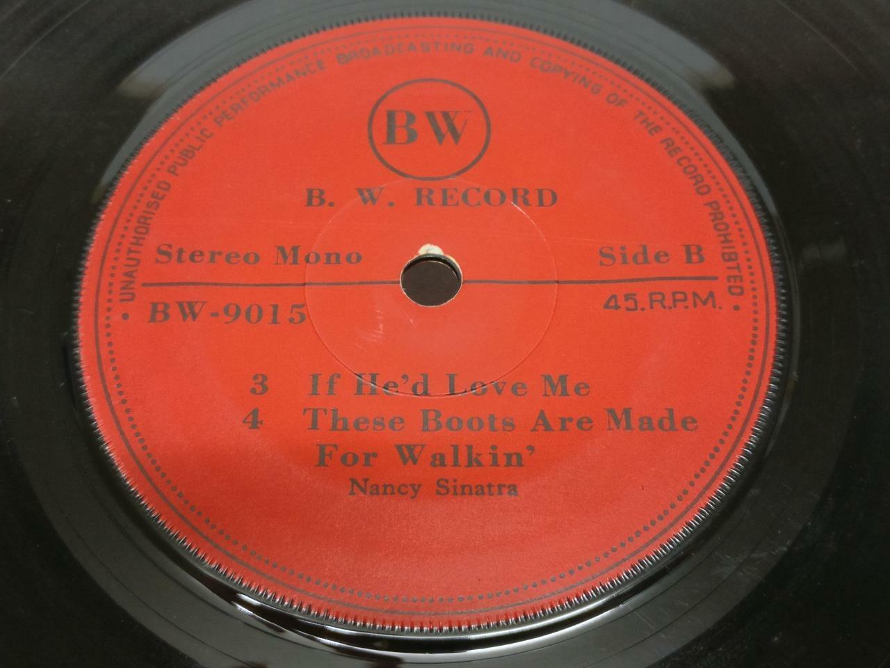 Nancy Sinatra So Long Babe Rare Cover Label Singapore 7" EP  (EP076)