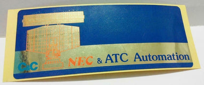 Vintage 80’s Sticker C&C NEC & ATC Automation Airlines F/S (A774)