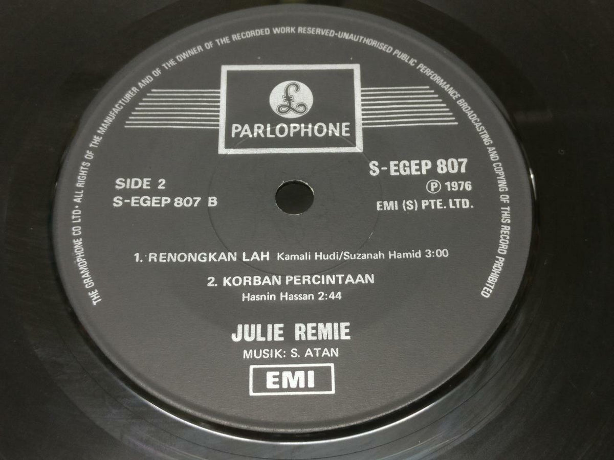 Malay Julie Remie Abang Sayang Adek Sayang EMI Singapore 7" EP 45 RPM (EP350)