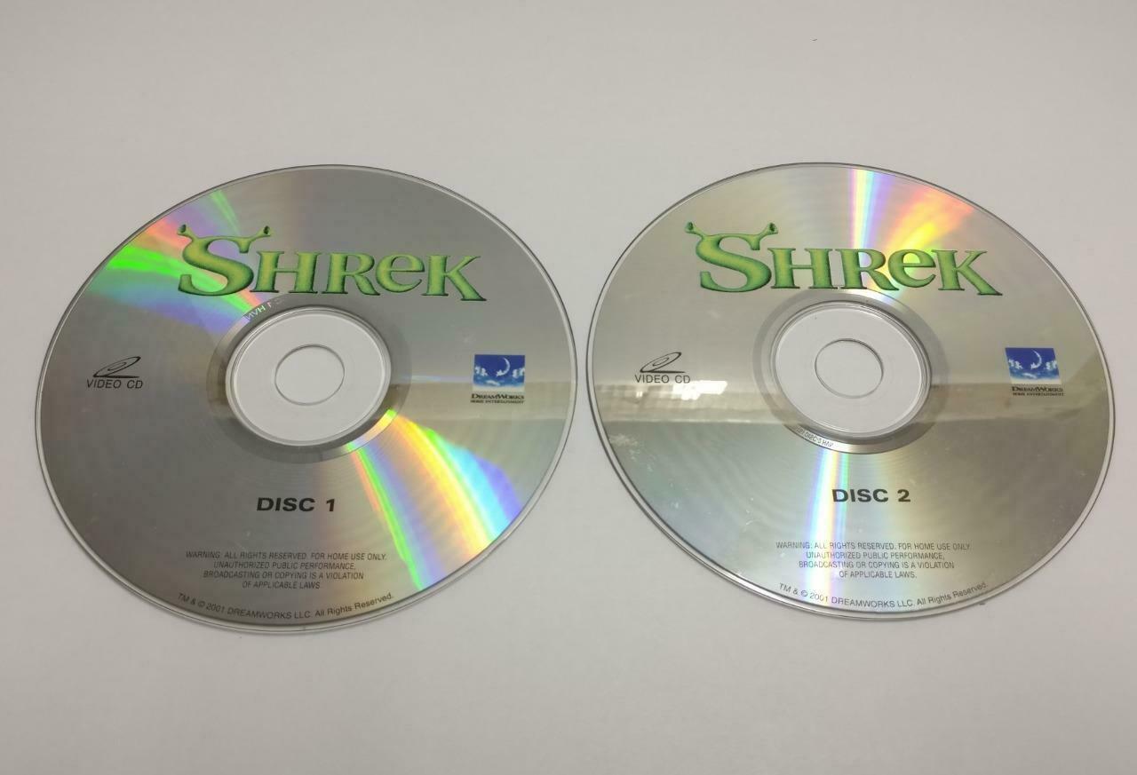 Cartoon Animated Movie Shrek Rare Singapore Video CD 2x VCD (CDS063)