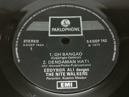 Malay Eddynor Ali & The Nite Walkers Oh Bangao Singapore 7" EP 45 RPM  (EP346)