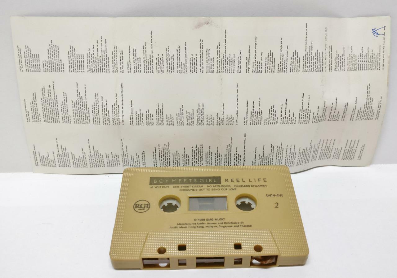 Boy Meets Girl Reel Life 1988 Rare Singapore Cassette (CT247)
